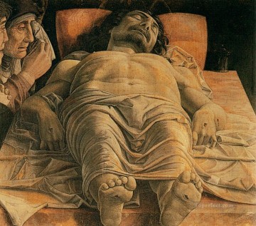  Muerto Pintura al %C3%B3leo - El Cristo muerto pintor Andrea Mantegna
